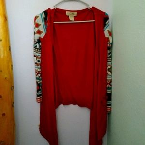 Red cowgirl sweater